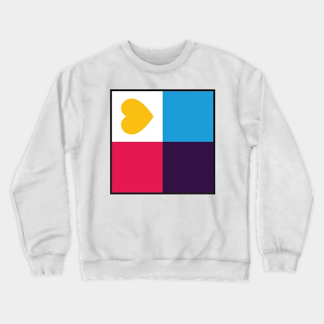 Poly Pride Flag - Minimalist Crewneck Sweatshirt by LaLunaWinters